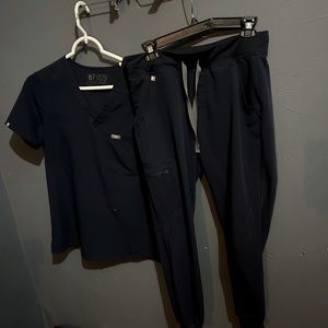 Figs Technical Collection Scrub Top Blue Woman small SET